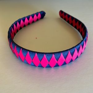 Headband - pink and blue